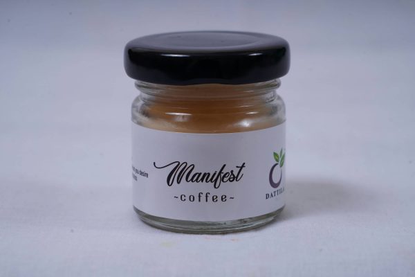 Coffee Soy Wax Manifestation Candle - A coffee-scented soy wax candle with manifestation properties (1)